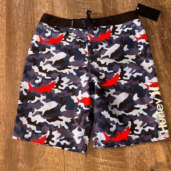 Hurley‎ Boys Board Shorts-Size 14/27 - Picture 1 of 3